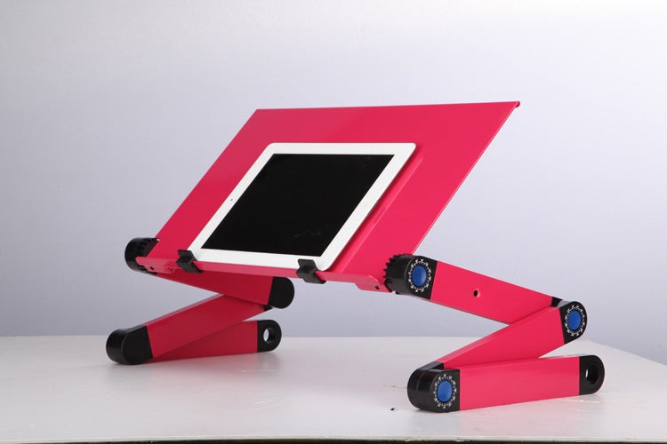"Adjustable Folding Laptop Stand with Ergonomic Design and Mouse Pad"Adjustable Folding Laptop Stand with Ergonomic Design and Mouse Pad