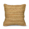 The Fine Living Co. Jute Throw Pillow Covers Braided Decorative Pillow Covers Farmhouse Accent Pillows for Couch Living Room Decor 18 x 18 inch Natural 1Pc