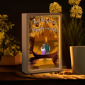 Personalized Couple In Cartoon Frame Light Box - Anniversary/Valentine/Christmas Gift Idea For Couple - And They Lived Happily Ever After