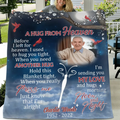 Personalized Memorial Quilt/Fleece Throw Blanket - Upload Photo - Memorial Gift Idea For Family Member - I'm Sending You My Love & Hugs