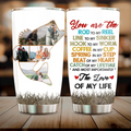 Personalized Couple Tumbler - Upload Photo - Gift Idea For Couple/Him/Her/Fishing Lover - Your Are The Rod To My Reel