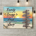 Personalized Family Canvas - Gift Idea For Family/Couple/Valentine - Family A Little Bit Of Crazy