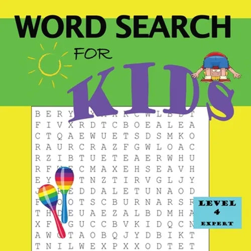 Word Search for Kids Level 4 - Paperback