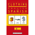 Clothing - English to Spanish Flash Card Book: Black and White Edition - Spanish for Kids - Paperback
