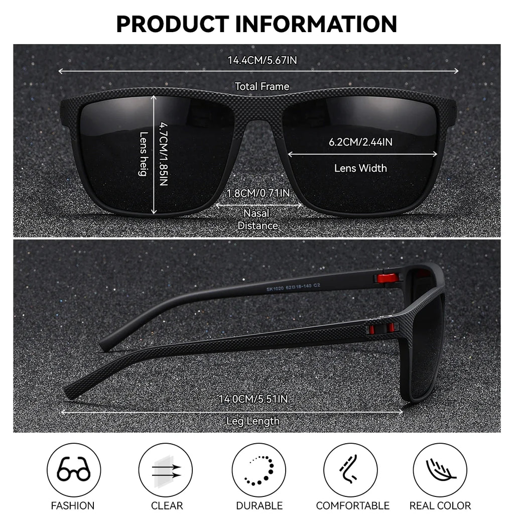 BARCUR Original Trendy White Pink Polarized Sunglasses Lightweight Comfort Square PC Eyewear for Women Sports UVA & UVB Protection Trendy Sun Glasses for Summer