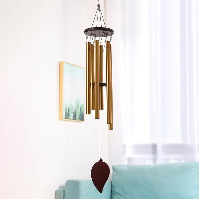 Memorial Wind Chimes for Outside Deep Tone Antique Outdoor Sympathy Wind-Chime Resonant 6 Tubes Wind Chime Bells Wind Hanging Living  Elegant Chime Home Decor Gift Car Outdoor Yard Garden Metal Wind Music