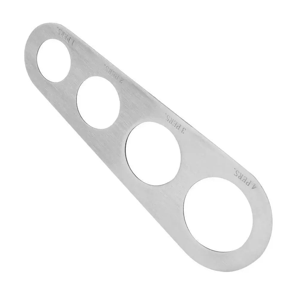 Stainless Steel 4 Holes Kitchen Pasta Measure Kitchen Accessories Spaghetti Quick Measurer Tools