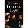 A History of Italian Law: Volume I - Paperback